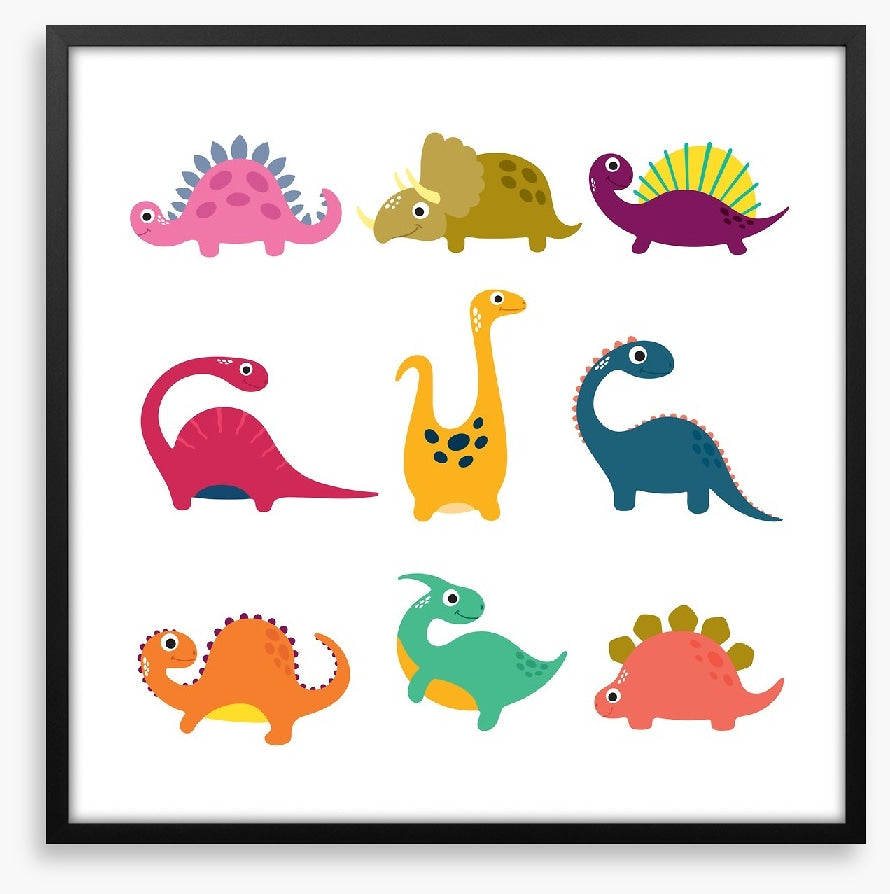 Nine little dinos