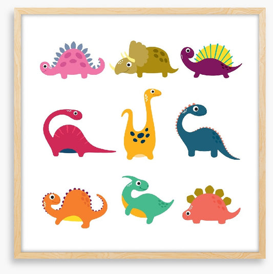 Nine little dinos