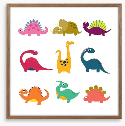 Nine little dinos