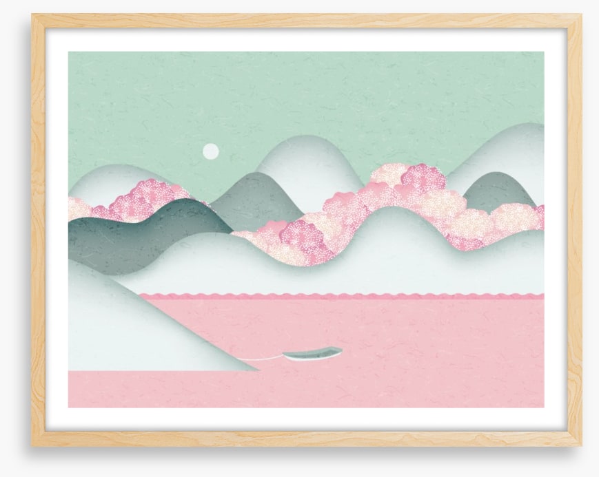 Sakura lake sunrise