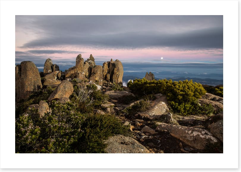 Mount Wellington moon