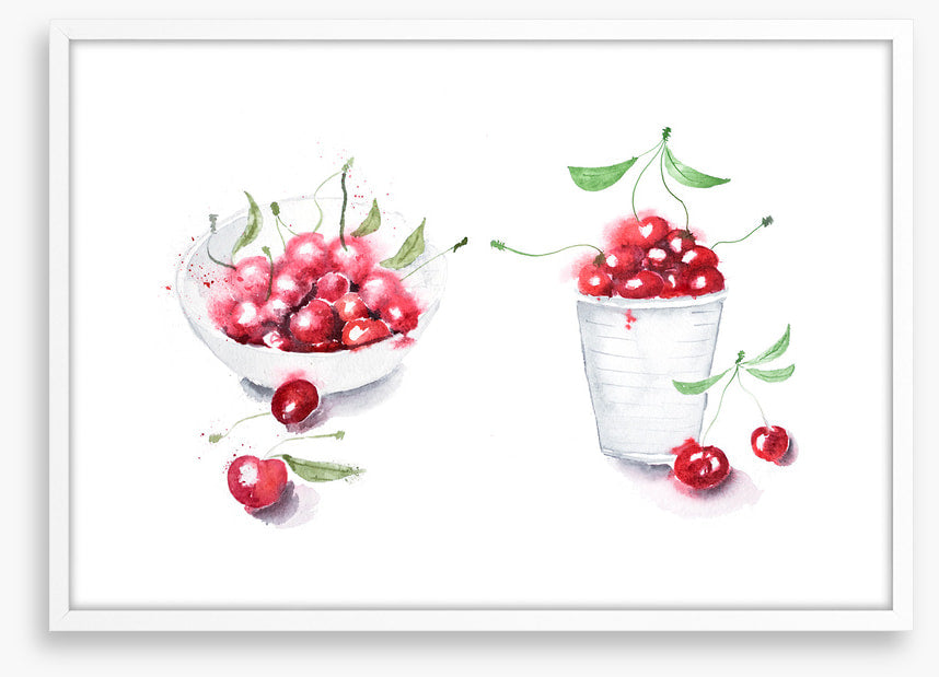 Sweet cherry cups