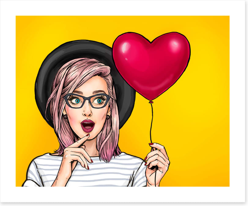 Pop heart