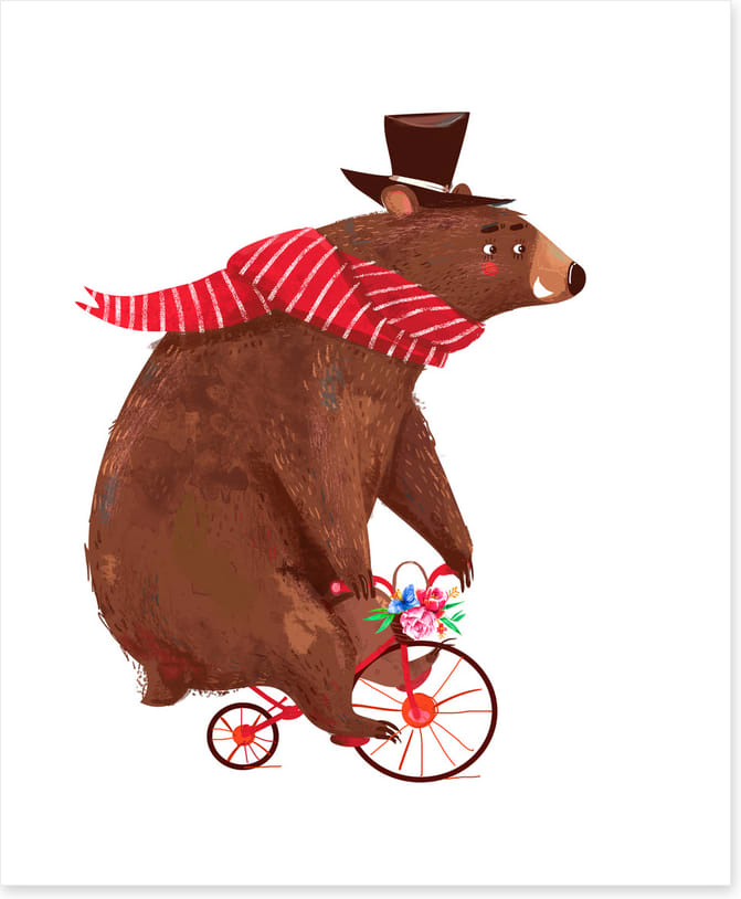 Big bear, little bike