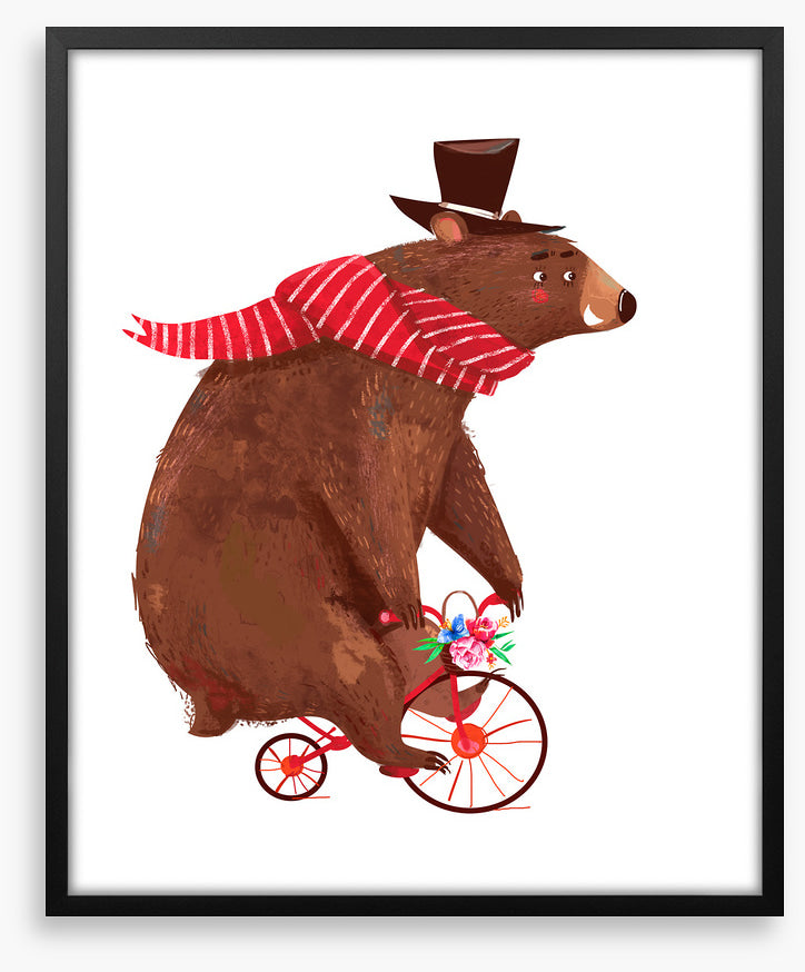Big bear, little bike