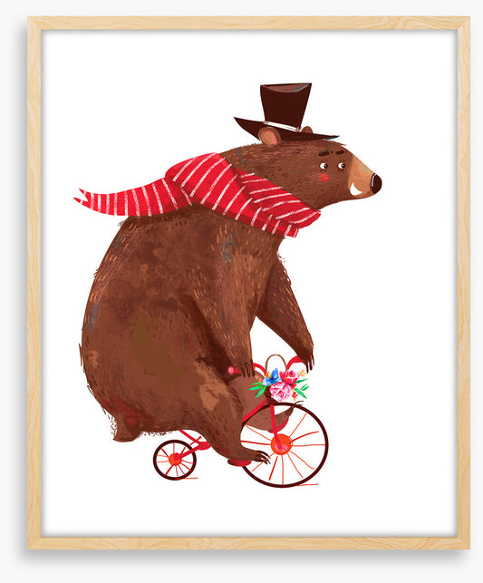 Big bear, little bike