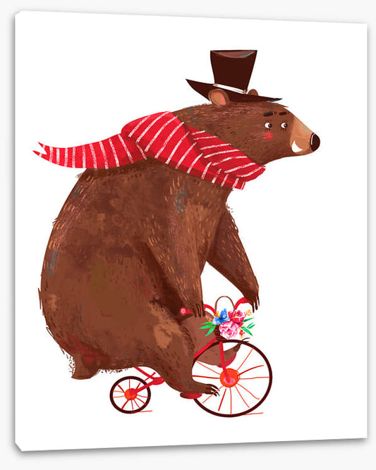 Big bear, little bike