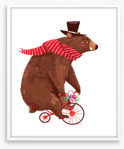 Big bear, little bike