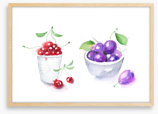 Cherry cup plums