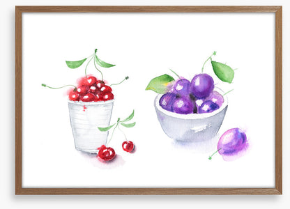 Cherry cup plums