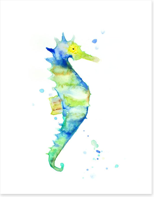 Seahorse aquarelle