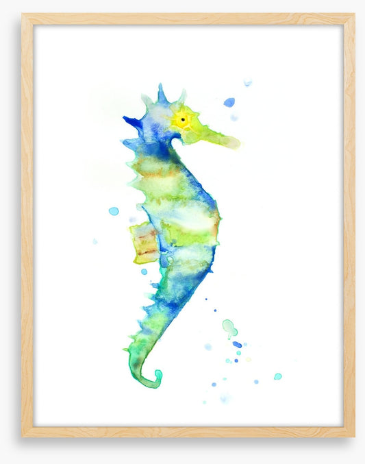 Seahorse aquarelle