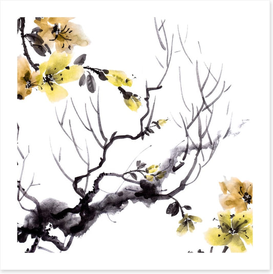 Golden branch bloom