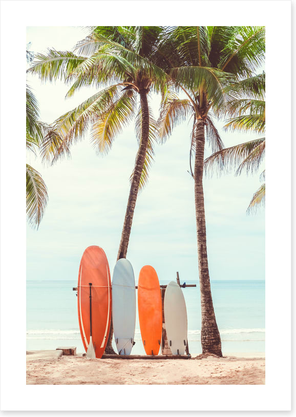 Surfers rest