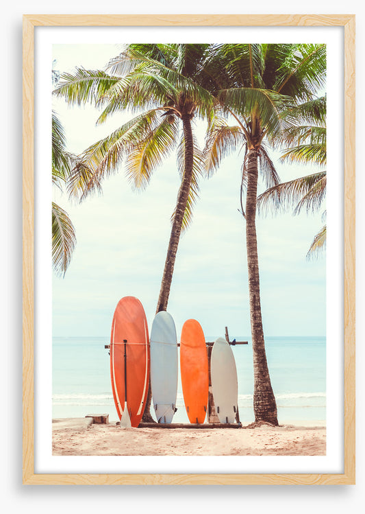 Surfers rest