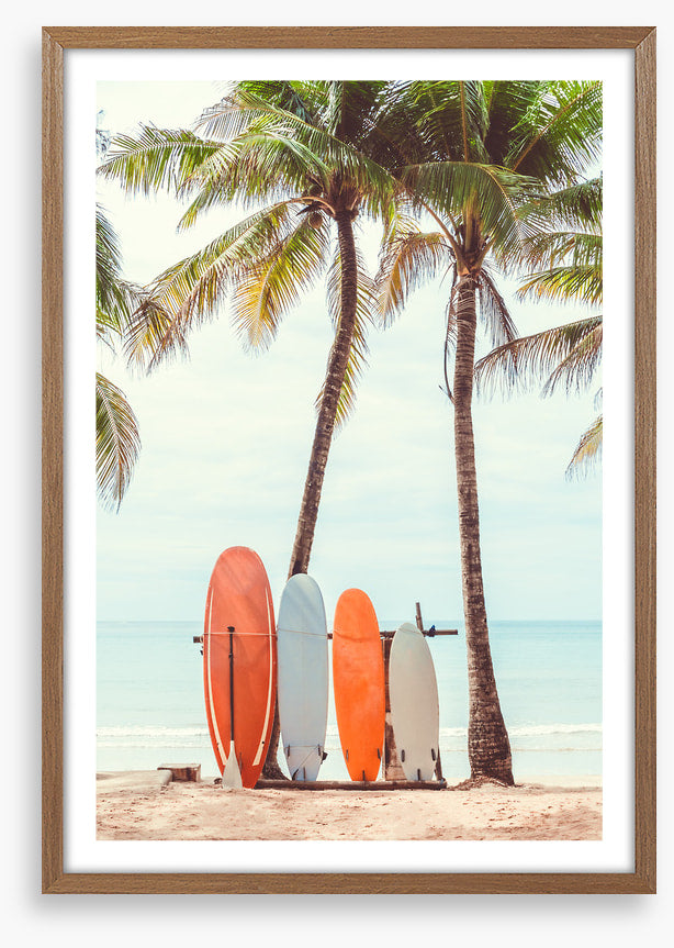 Surfers rest