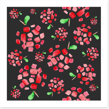 Red apple pieces