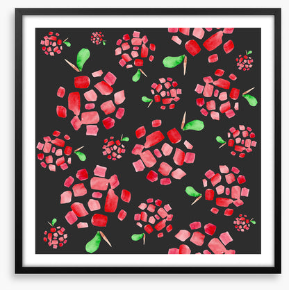 Red apple pieces