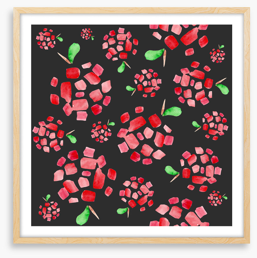 Red apple pieces