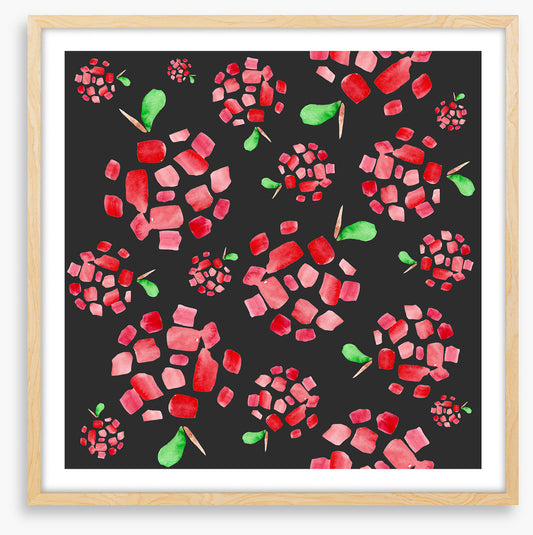 Red apple pieces
