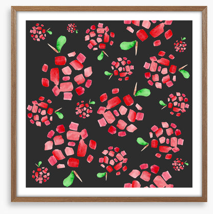 Red apple pieces