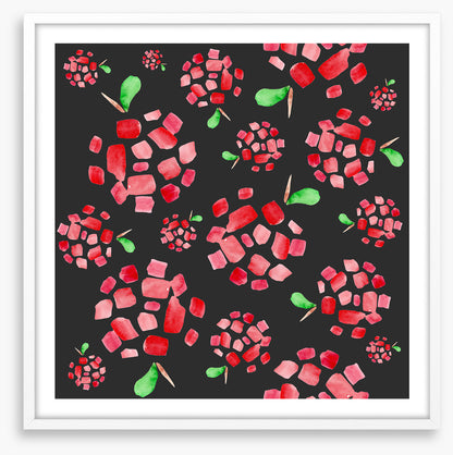 Red apple pieces