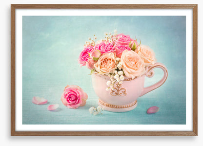 Pink rose teacup 2