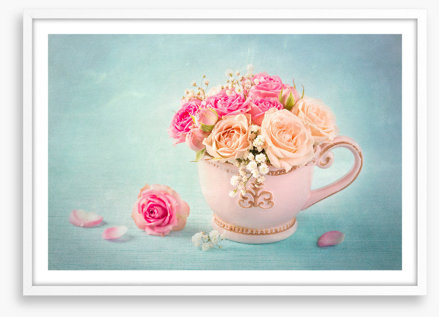 Pink rose teacup 2