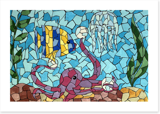 Making friends mosaic