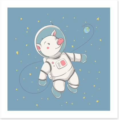 Piggy in space