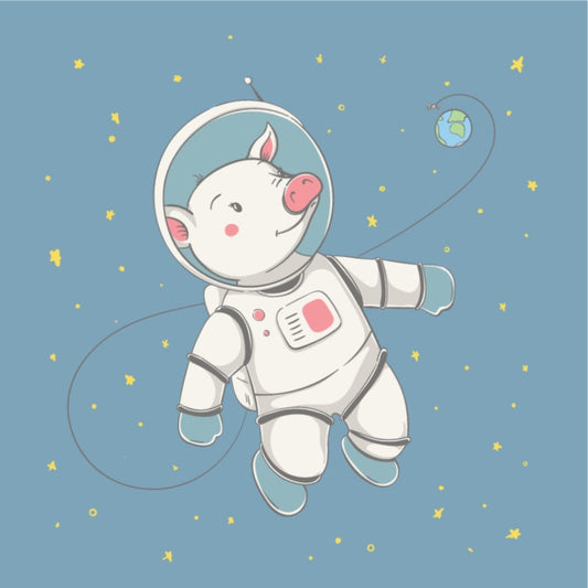 Piggy in space