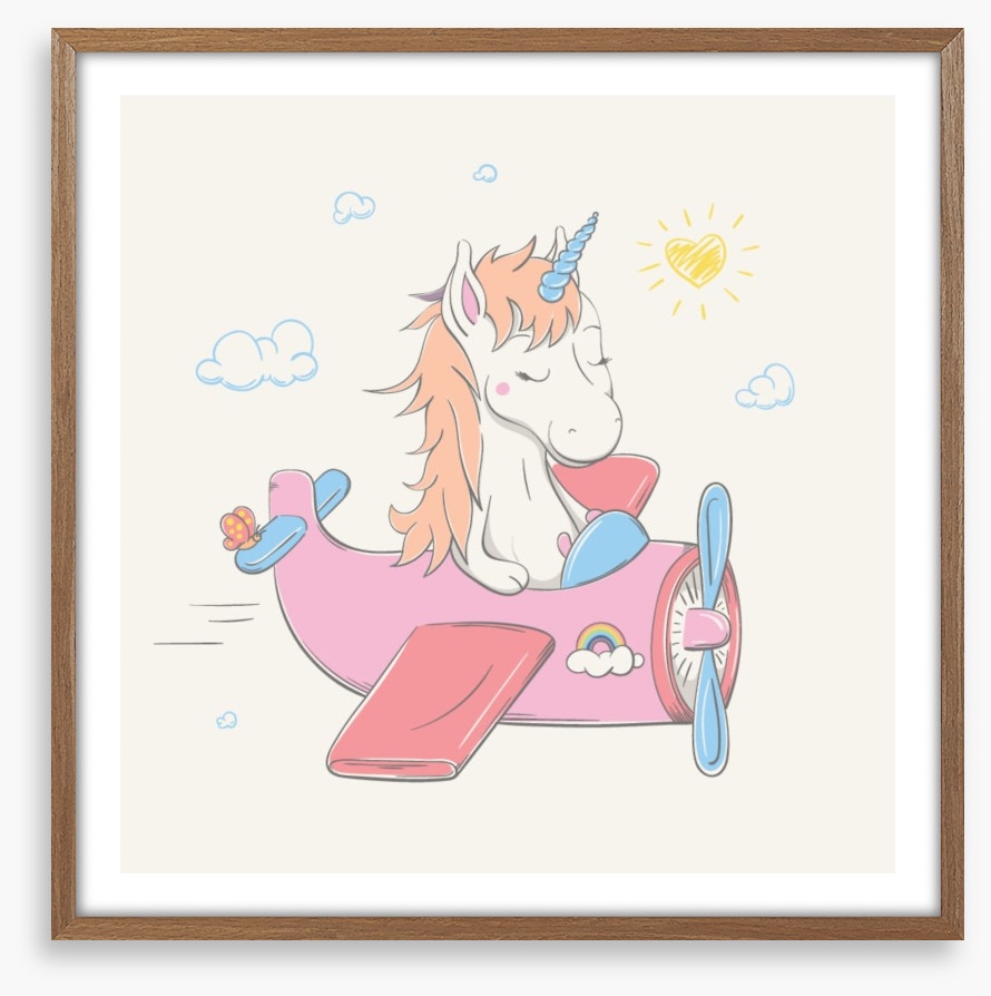 Unicorn flies the plane