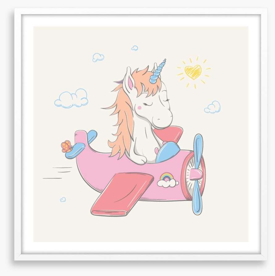 Unicorn flies the plane