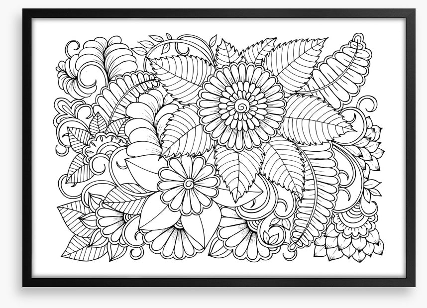 Colour me petal swirls