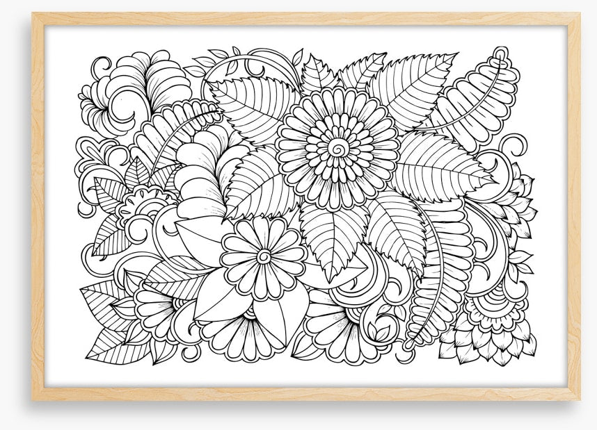 Colour me petal swirls
