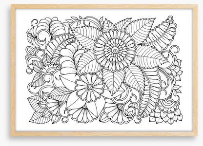 Colour me petal swirls