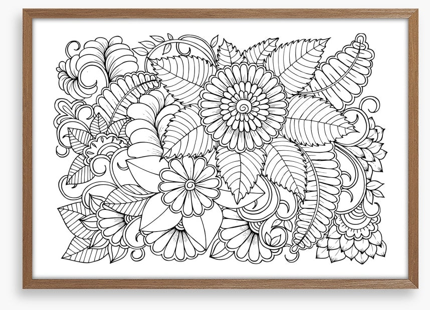 Colour me petal swirls