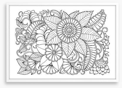 Colour me petal swirls