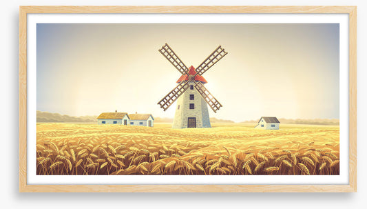 Golden wheat mill