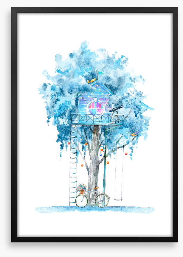 Cubby in the winter tree