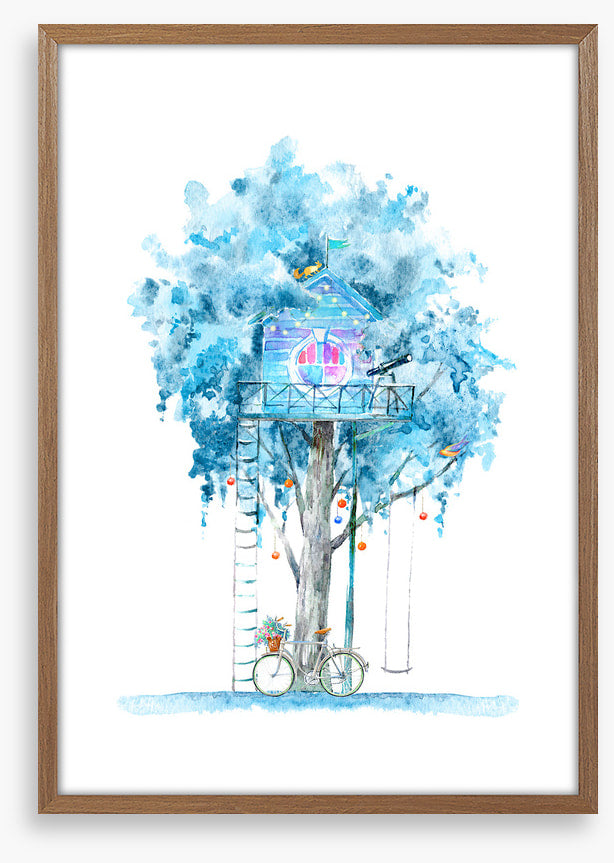 Cubby in the winter tree