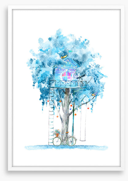 Cubby in the winter tree