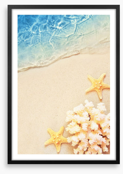 Yellow starfish sands