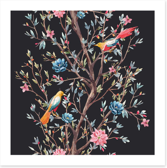 In the blooming branches