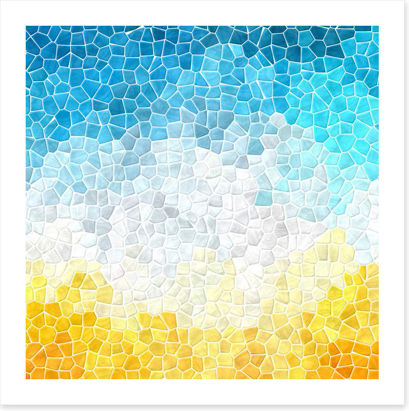 Beach day mosaic