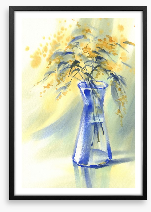 Blue bottle bloom