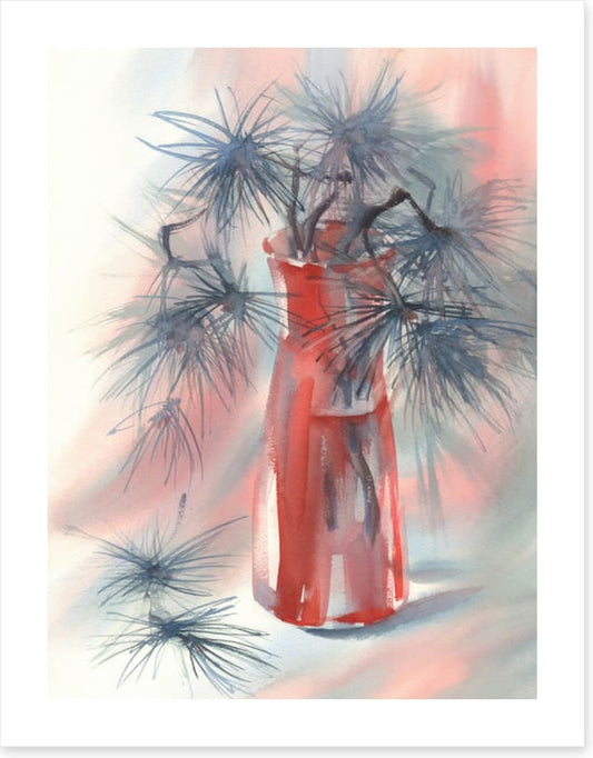 Red vase pines