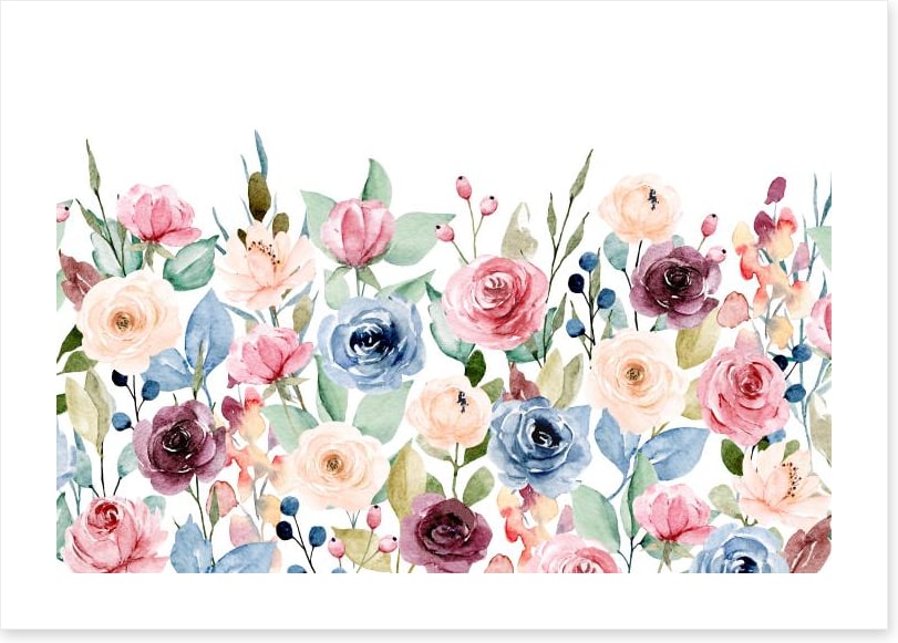 Then come the roses