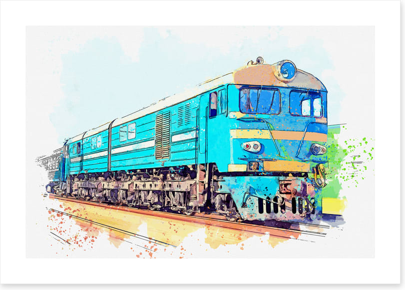 The blue train