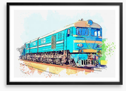 The blue train